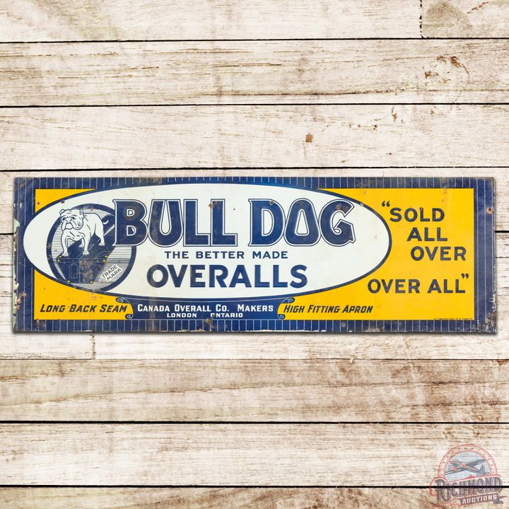 Bulldog The Better Made Overalls Embossed SST Sign