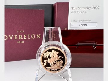 2020 ELIZABETH II 'GEORGE III PRIVY' PROOF GOLD SOVEREIGN