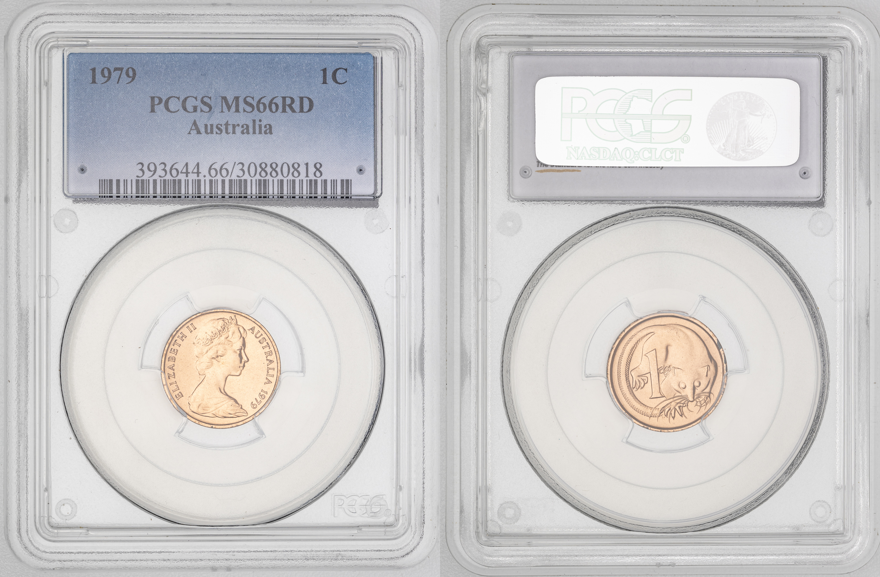 Elizabeth II, One Cent, 1979, PCGS MS66RD