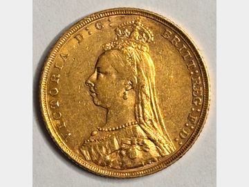 1893 VICTORIA MELBOURNE MINT JUBILEE HEAD GOLD GOLD SOVEREIGN SCARCE