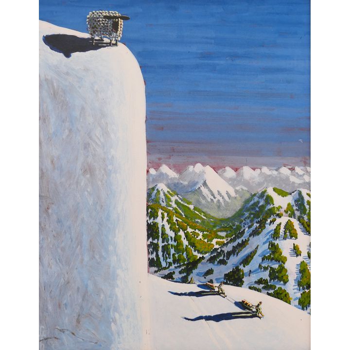 Jack Gunter ''Double Diamond #2'' 1996 Giclee on Canvas