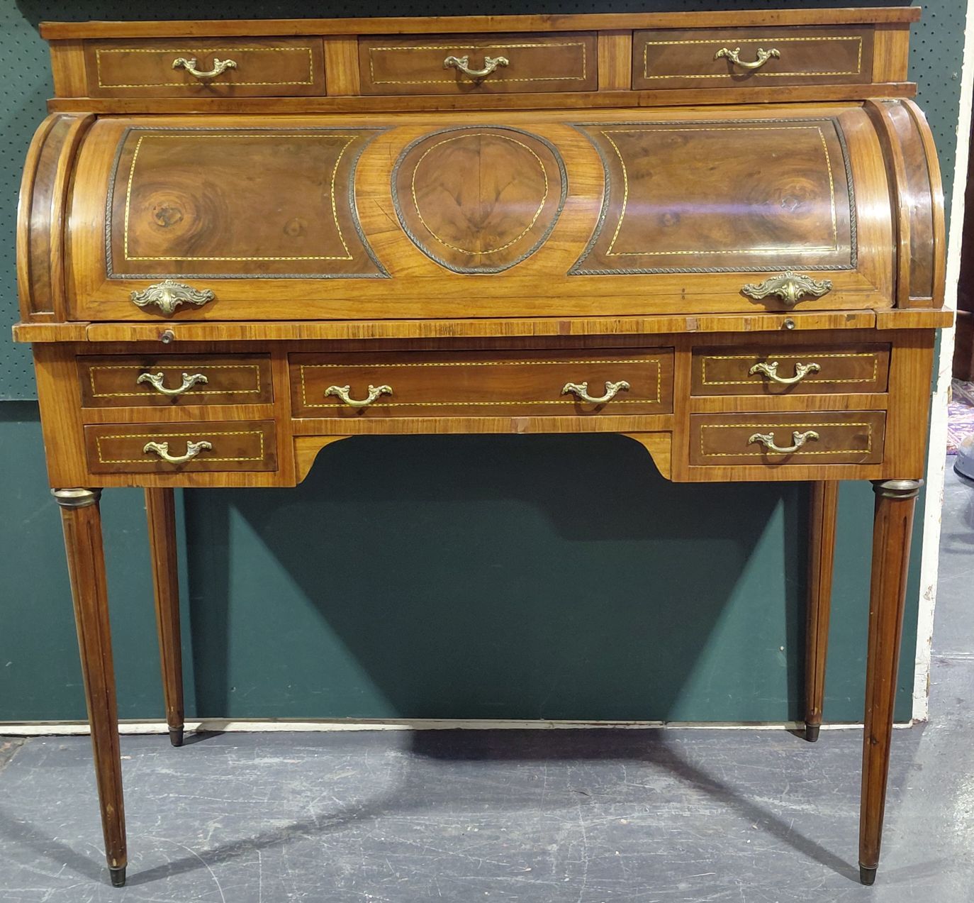 528 · FRENCH STYLE CYLINDER TOP BONHEUR DE JOUR