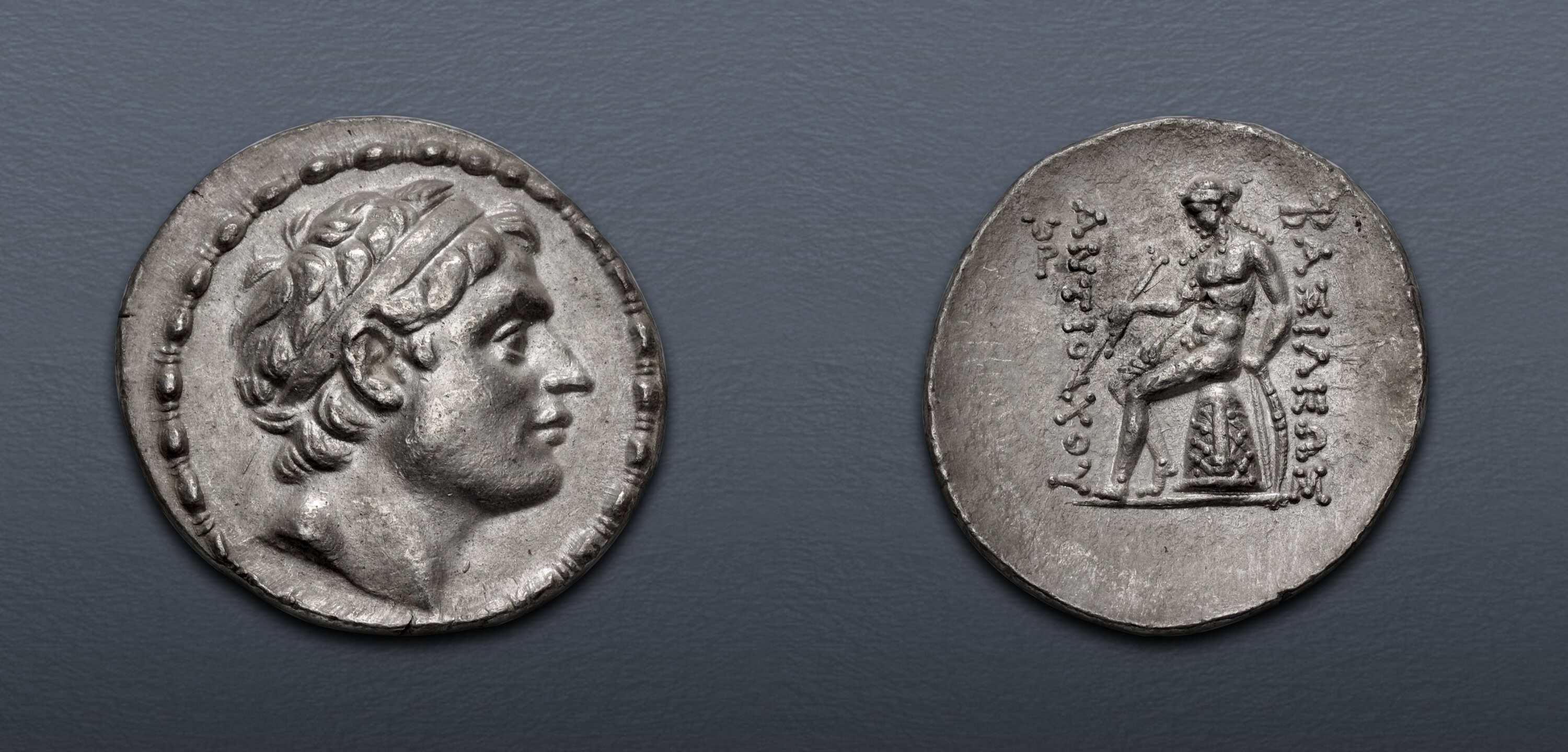 SELEUKID EMPIRE. Antiochos III ‘the Great’. 222-187 BC. AR Tetradrachm ...