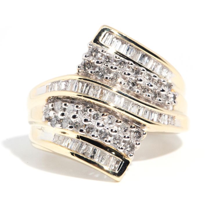 0.77 Carat Diamond White Gold Ring