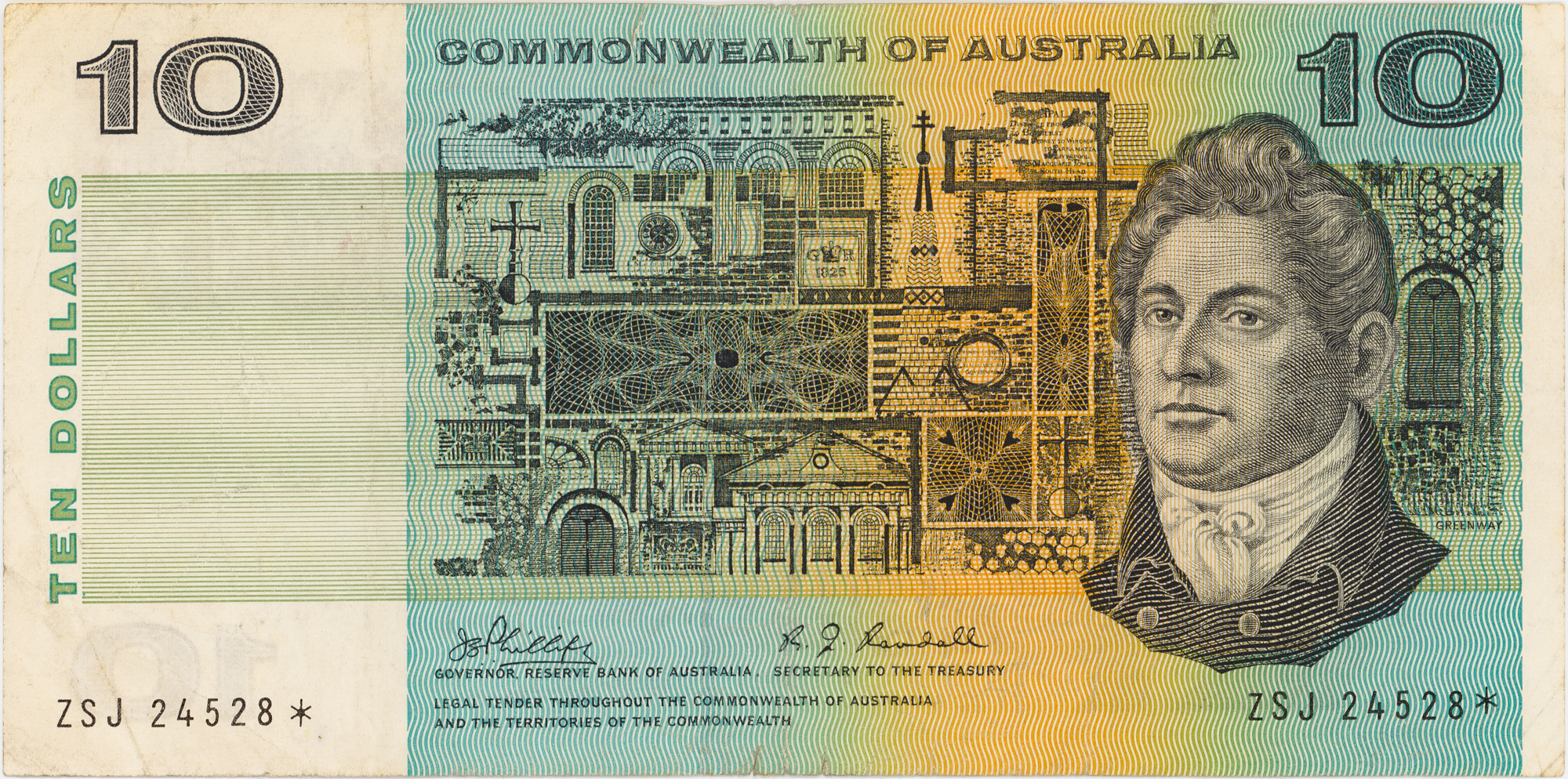 Phillips/Randall, Ten Dollars, 1968, gF