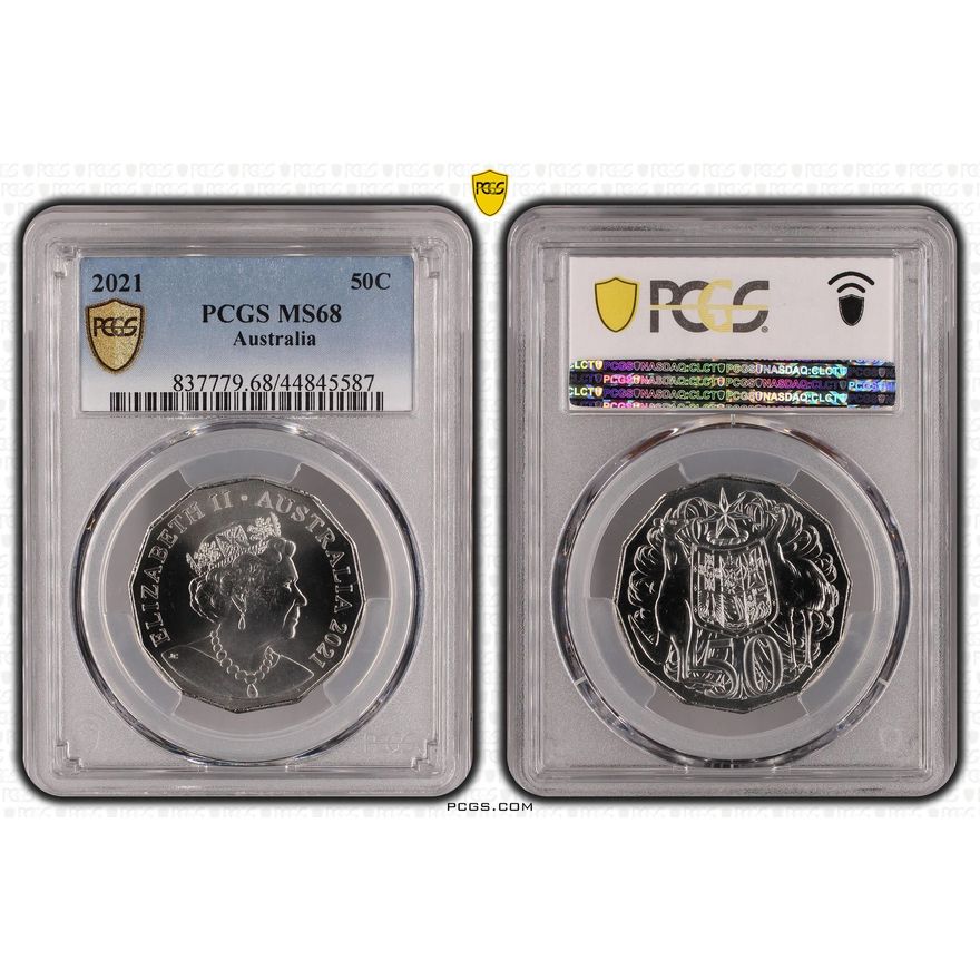 Fifty Cents, 2021, PCGS MS68