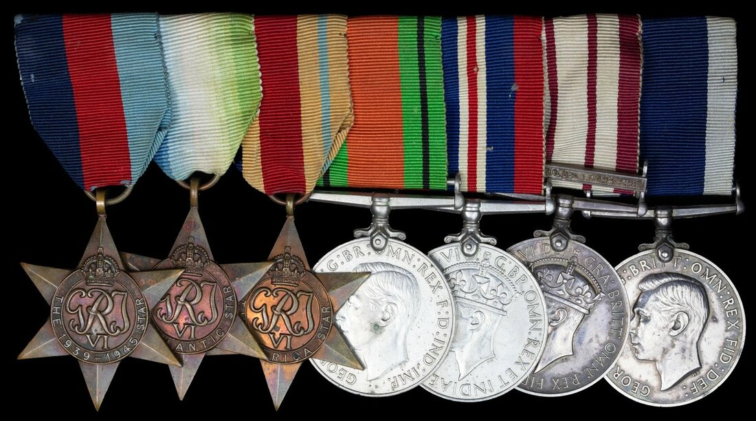Seven: Petty Officer Steward J. Houlton, Royal Navy 1939-45 Star ...