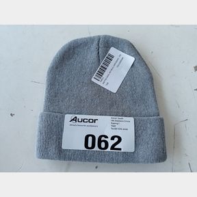 KNITTED WOOL HAT SKULL CAPS BEANIE - GREY - MEN -