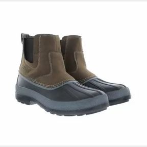 KHOMBU MEN'S PULL ON BOOT WARM LINING DOUBLE GORING BROWN SZ 9