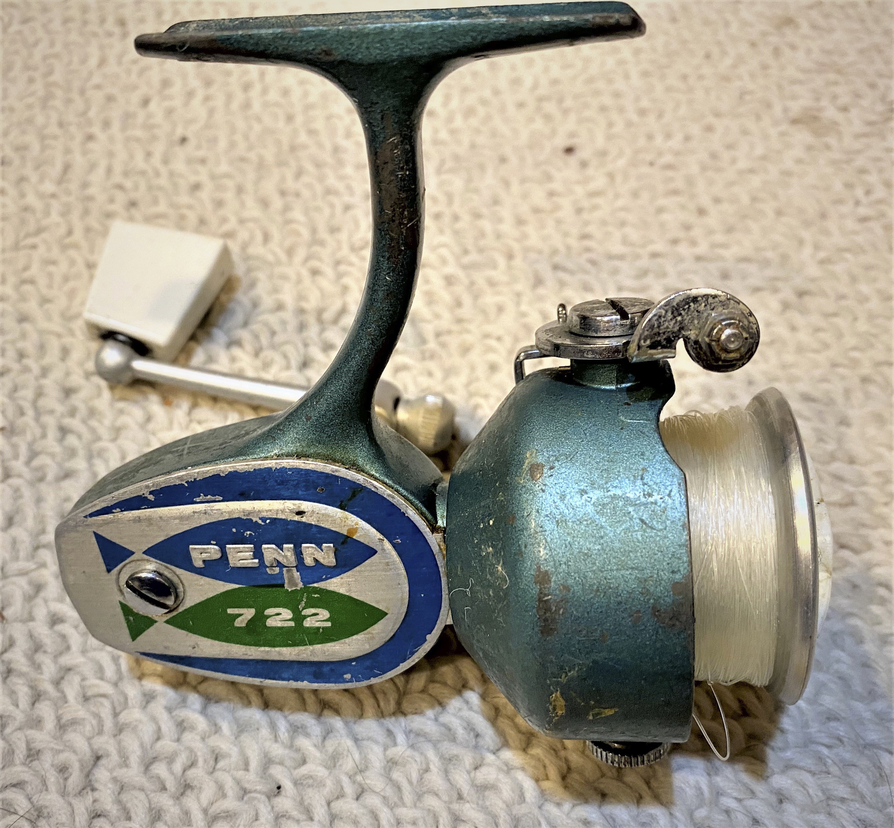 penn 722 spinning reel Vintage Penn 722 freshwater spinning reel