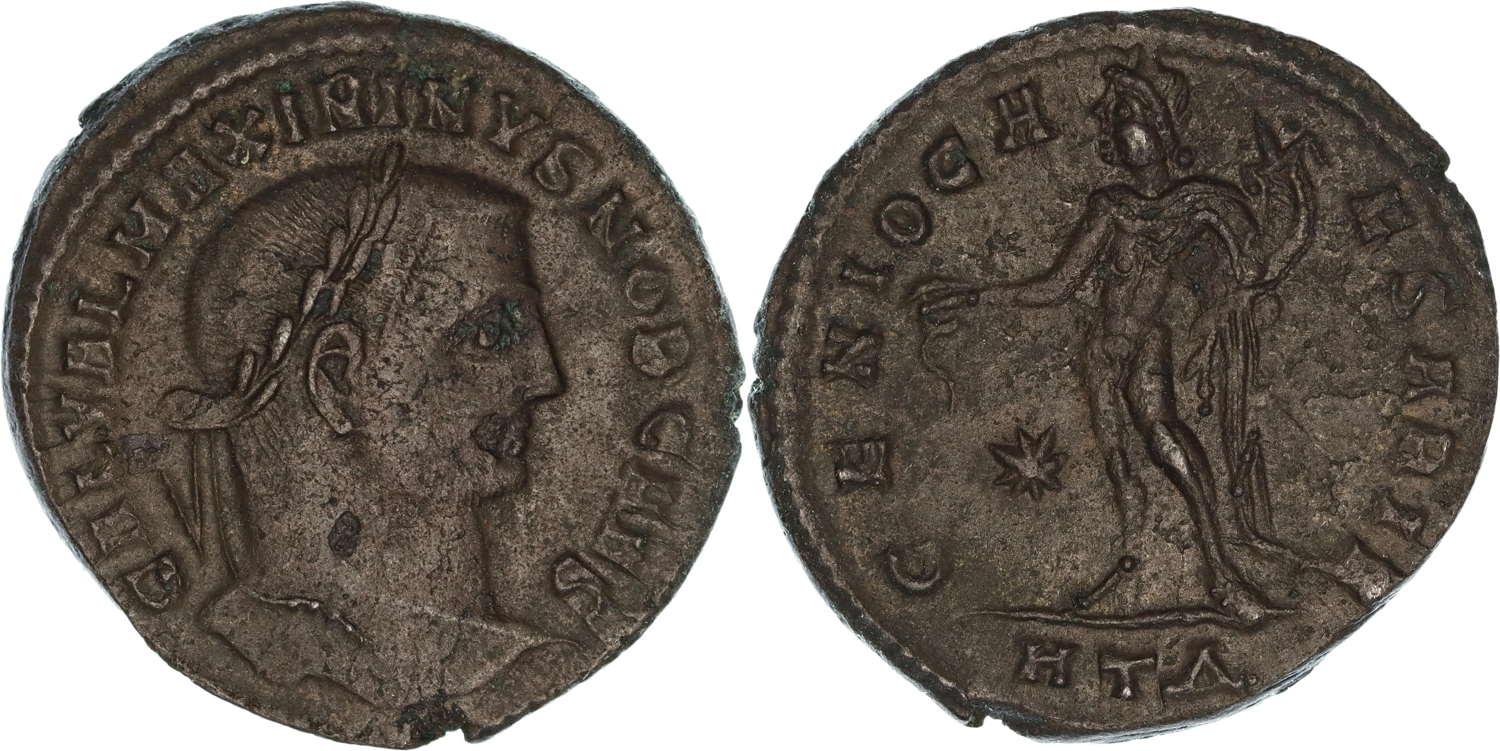 Roman Empire, Maximinus II, Æ Follis, 306-307 AD, VF-gVF
