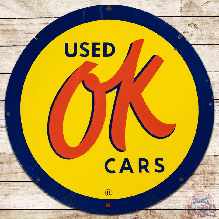36" Chevrolet OK "Used Cars" SSP Sign - 8.5