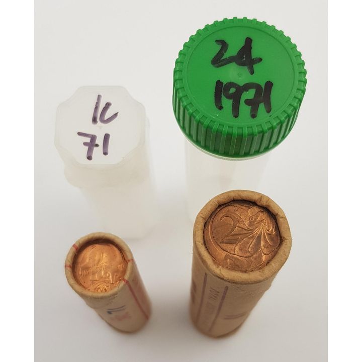 Aus. 1971 Coin RAM Rolls (x2)