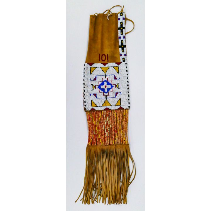 Old Plains Indian Quilled & Beaded Pipe Bag