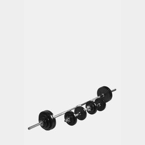 Everlast 50KG Barbell and Dumbbell Set - Black - case damaged