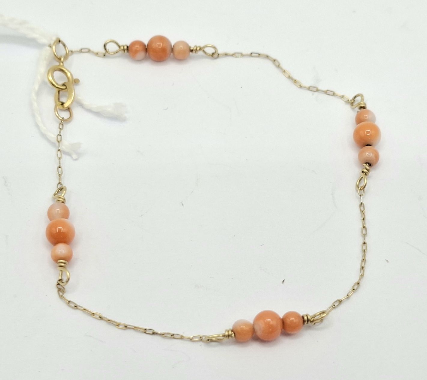 14ct Gold Coral Bracelet