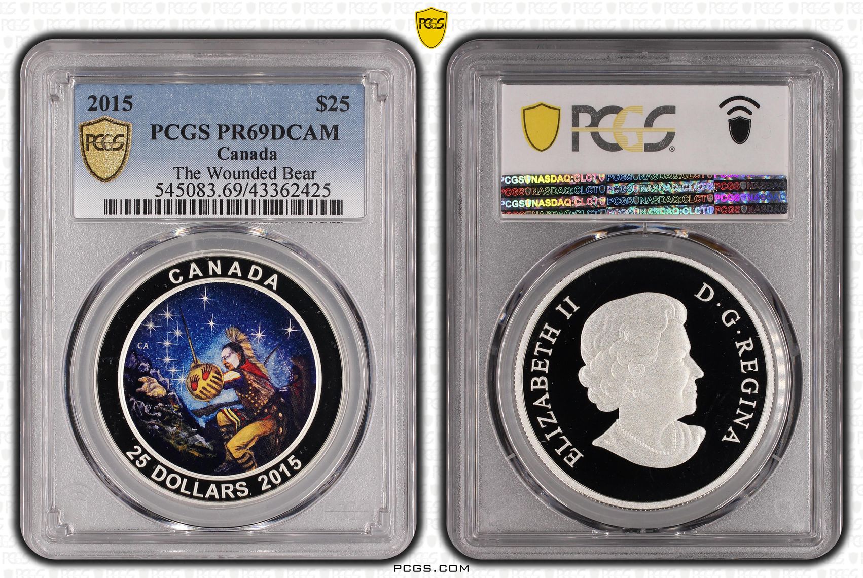 Canada, The Wounded Bear, Two Dollar, 2015, PCGS PR69DCAM
