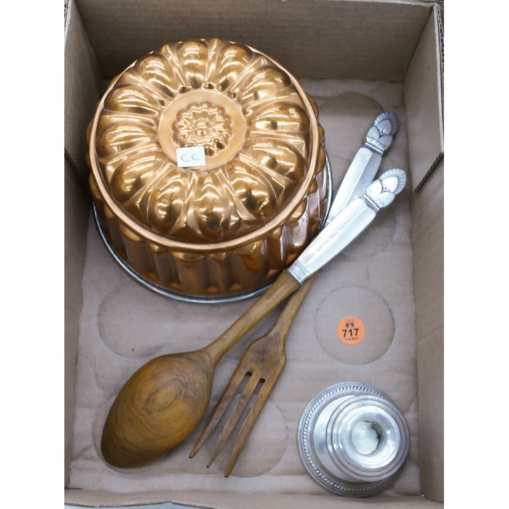 Box Sterling Handled Salad Set Etc