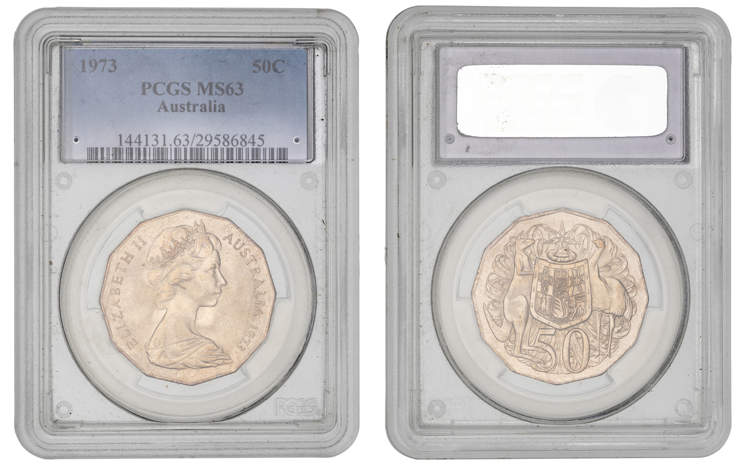 Elizabeth II, Fifty Cent, 1973, PCGS MS63
