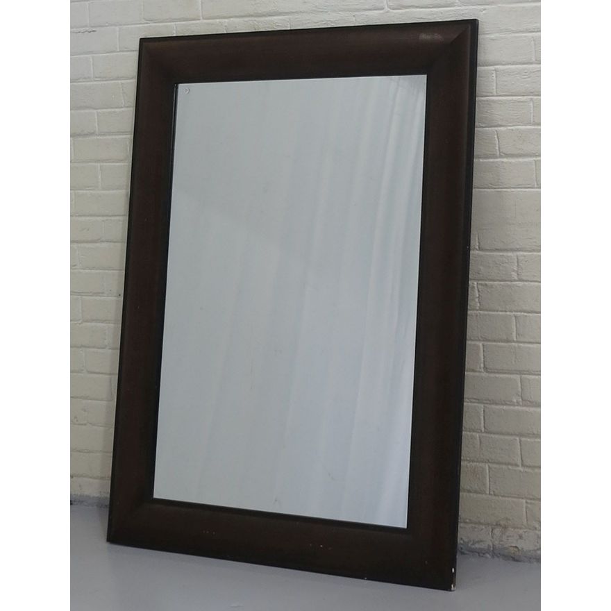 LARGE WOOD FRAMED MIRROR