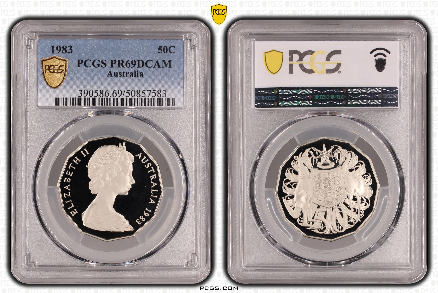 Fifty Cent, 1983, PCGS PR69DCAM