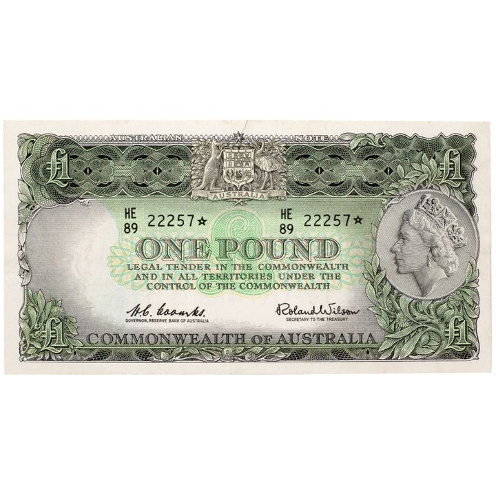 Coombs/Wilson, One Pound, 1961, gVF
