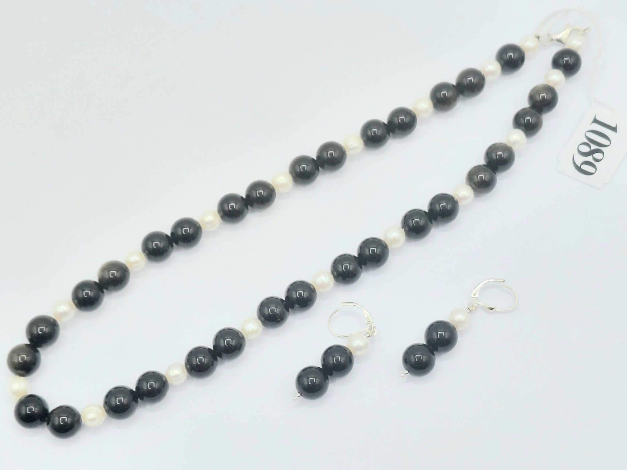 925 Sterling Silver Necklace And Earrings