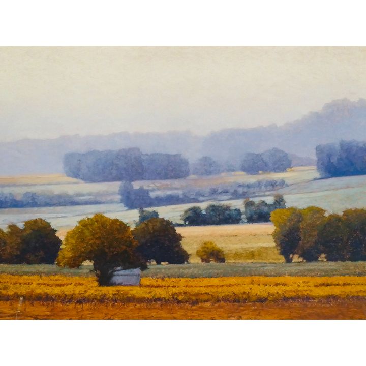 June Stratton Impressionist Landscape Color Lithograph 30''x38'' Sheet