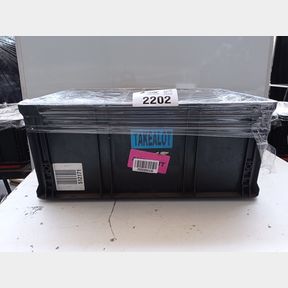 TOTE OF ASSORTED GOODS''THESE ITEMS MAY INCLUDE OPEN BOX- DEFECTIVE OR INCOMPLETE ITEMS'' BUYERS BEWARE!(PLASTIC CRATE NOT FOR SALE)