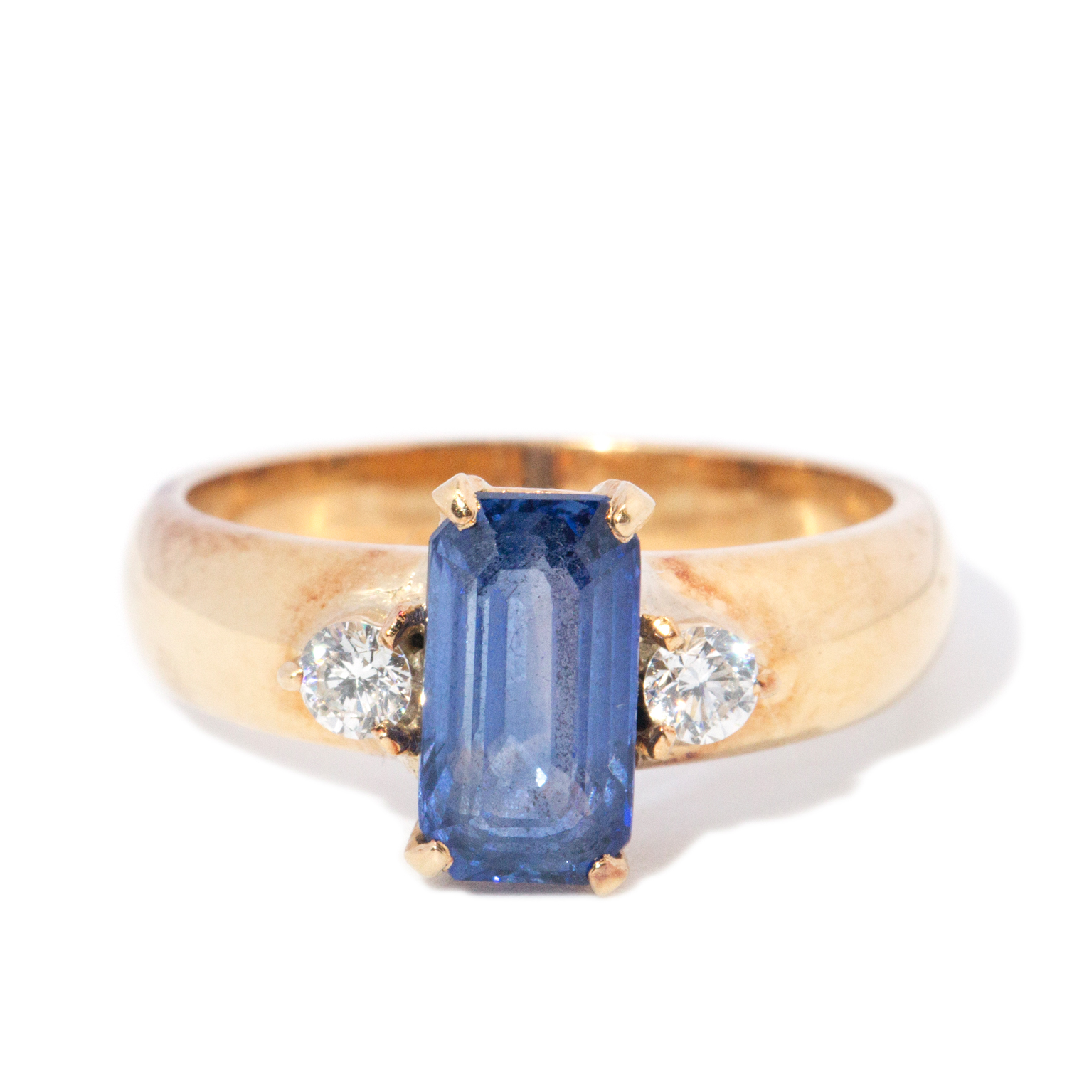 14ct Gold Sapphire & Diamond Ring