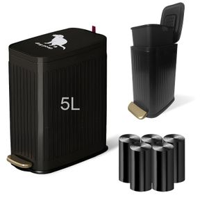 DOG POOP TRASH CAN OUTSIDE WALL MOUNTED 7L