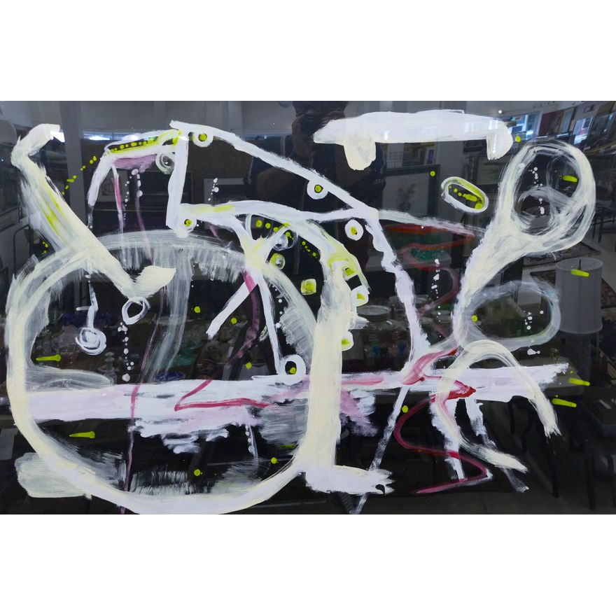 Jacqueline Barnett ''Crossover'' Oil & Acrylic Framed 36'' x 50''