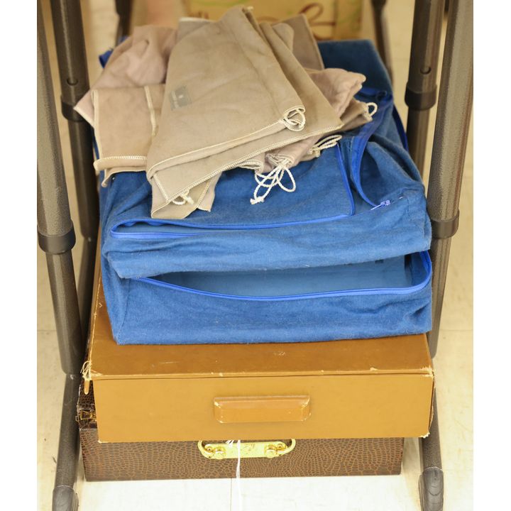 Stack Vintage Silverware Chests & Steuben Felts