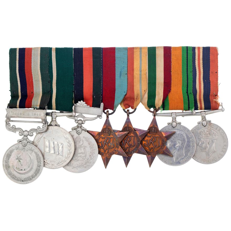 Pakistan, 14th Punjab Regiment, WWII Group of Eight, 1939 - 1956, EF
