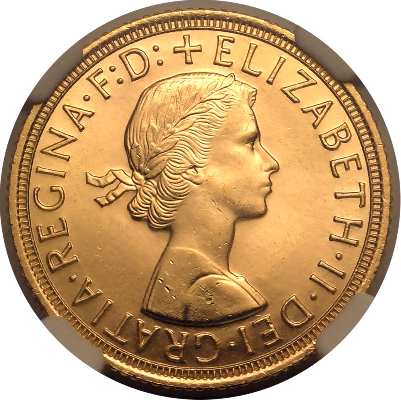 1963 Gold Sovereign NGC MS 66 | The Coin Cabinet Auctions