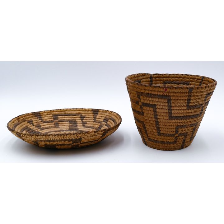 2pc Old Pima Indian Baskets
