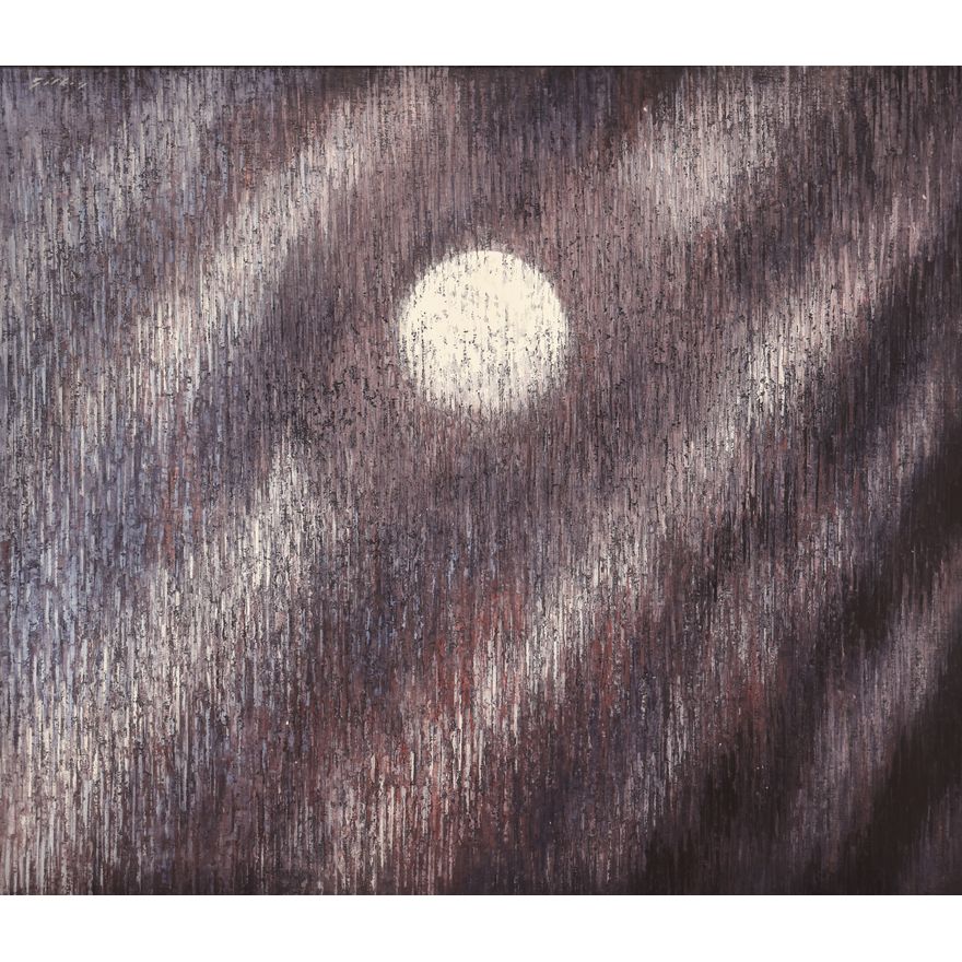 Richard Gilkey ''Winter Moon'' Large Oil