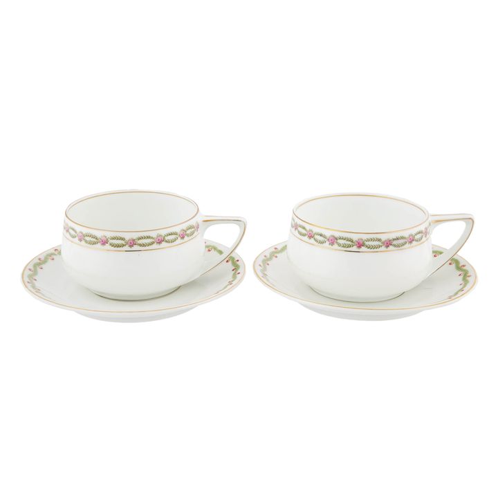 Para filiżanek Rosenthal ze spodkami, Fason "Donatello" , ok. 1910 r.