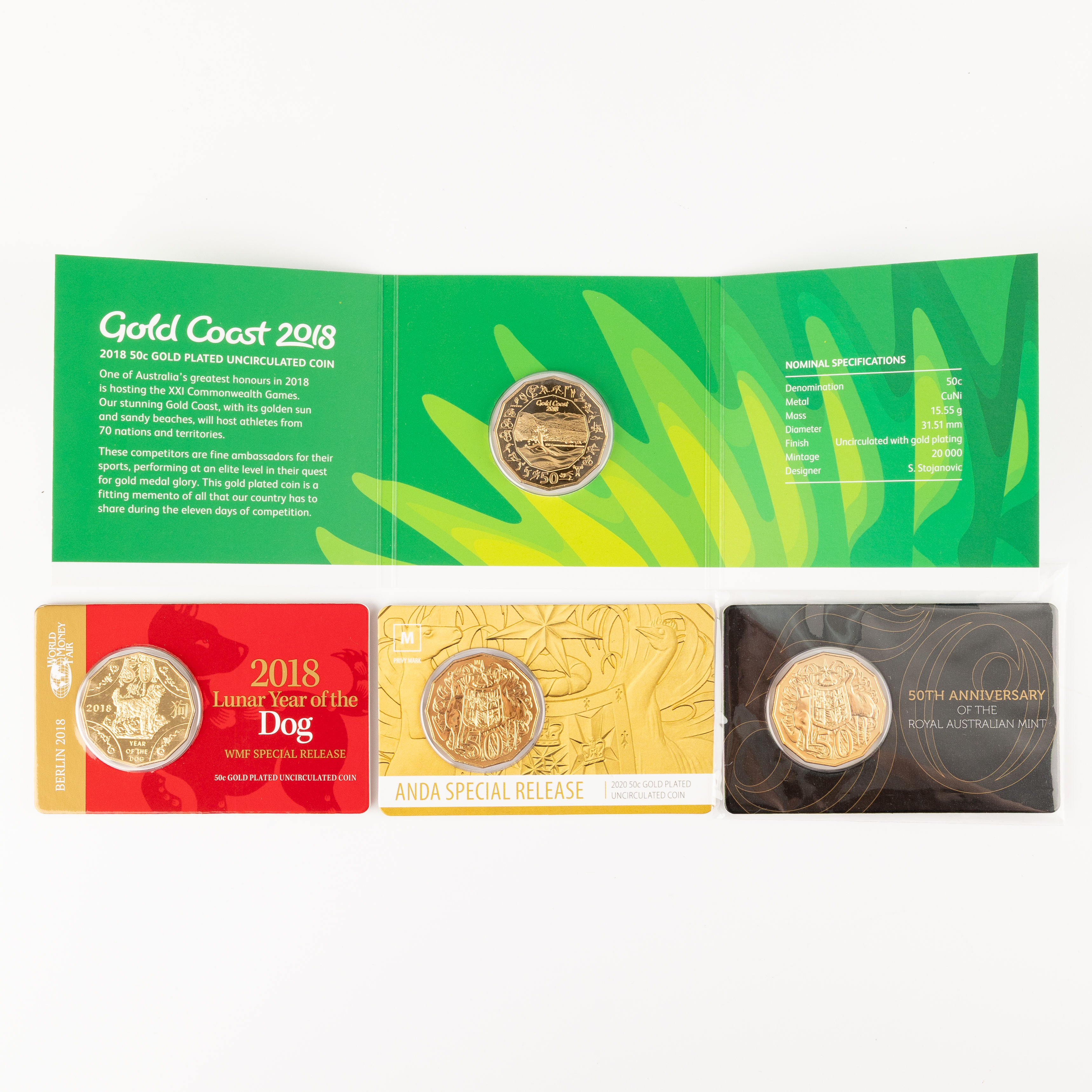 99 · RAM - Miscellaneous, Fifty Cents, 2015 - 2020,  UNC