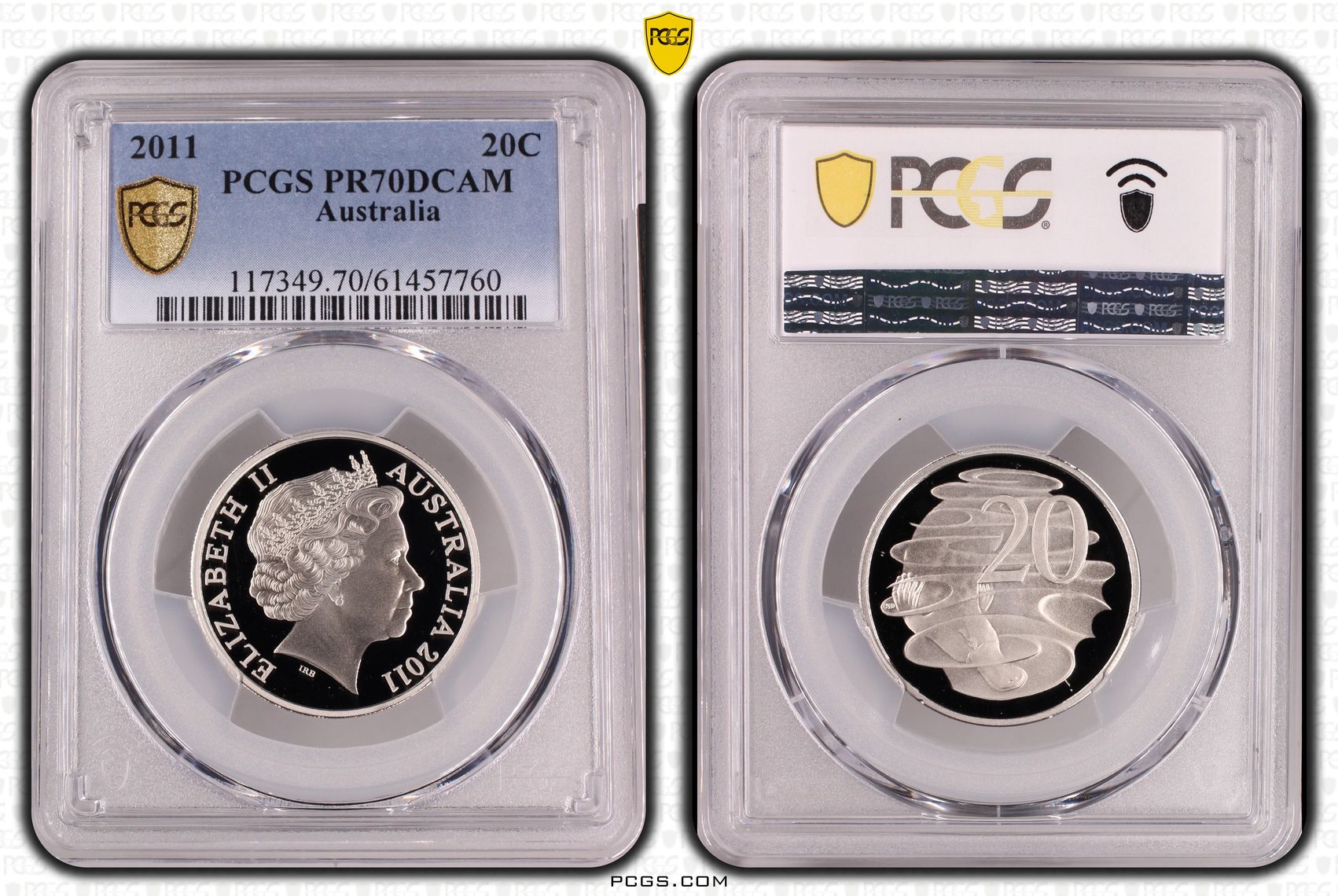Twenty Cent, 2011, PCGS PR70DCAM
