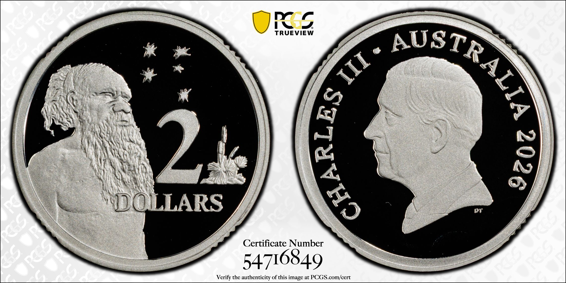 Silver, Two Dollars, 2026, PCGS PR69DCAM