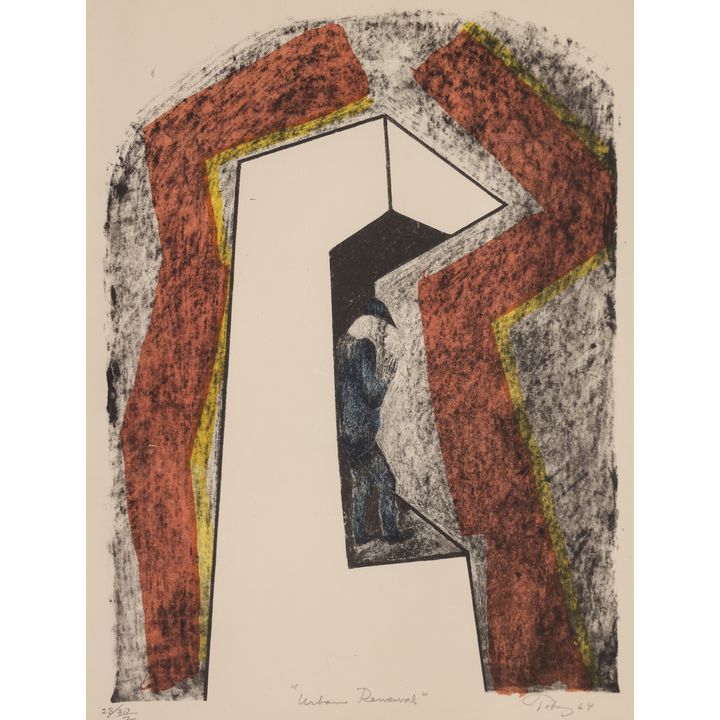 Mark Tobey ''Urban Renewal'' 1964 Color Lithograph
