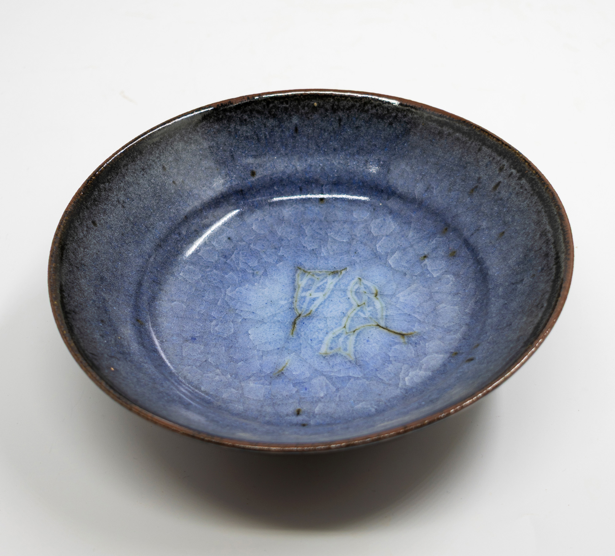Len Castle - 'Cracked ice' bowl — sold at auction in New Zealand for $350