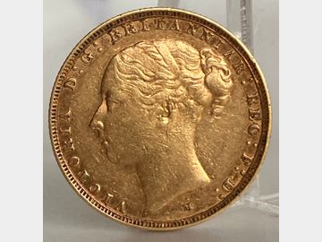 1886 VICTORIA YOUNG HEAD MELBOURNE MINT GEORGE & DRAGON GOLD SOVEREIGN