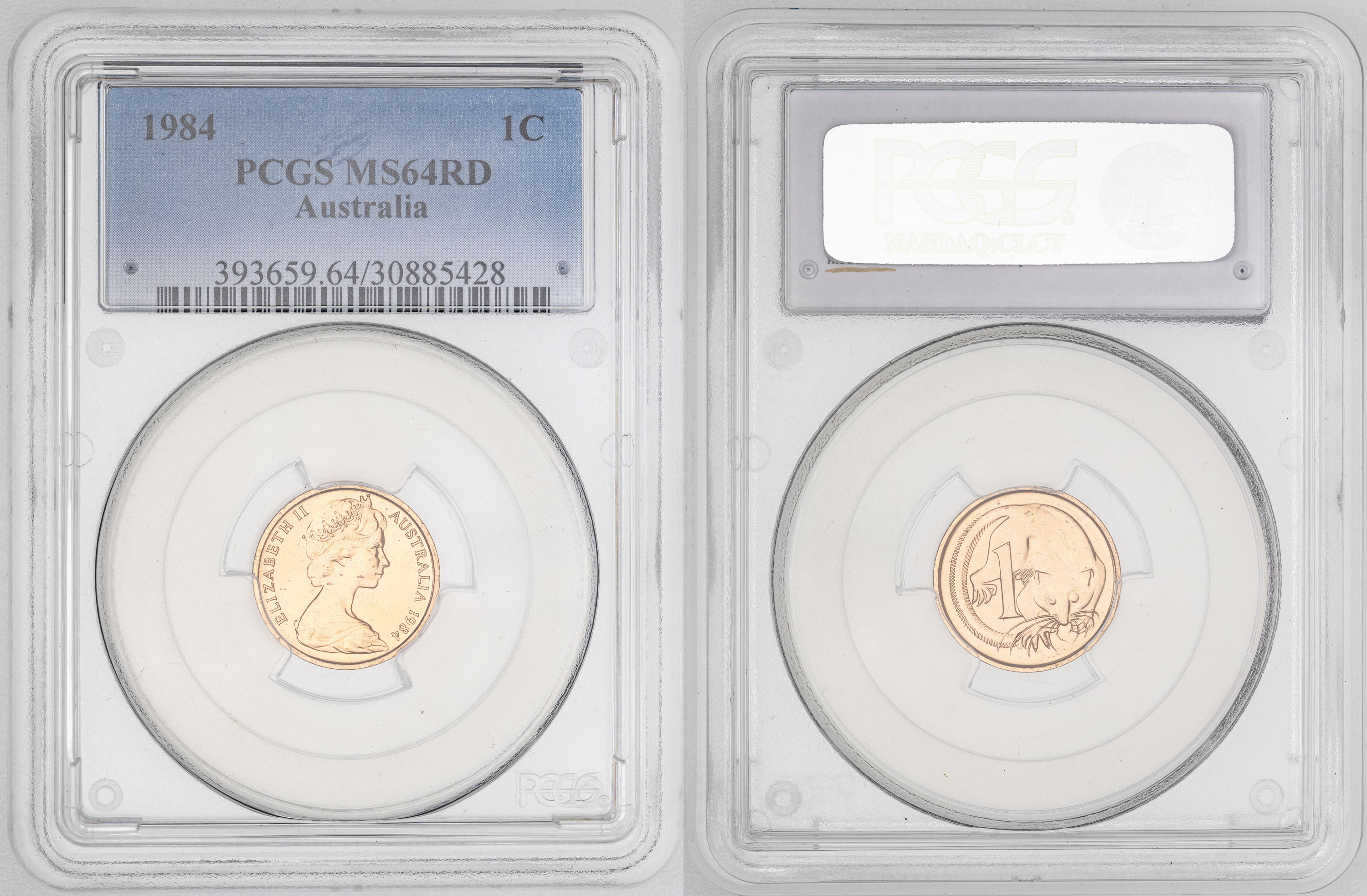 Elizabeth II, , One Cent, 1984, PCGS MS64RD