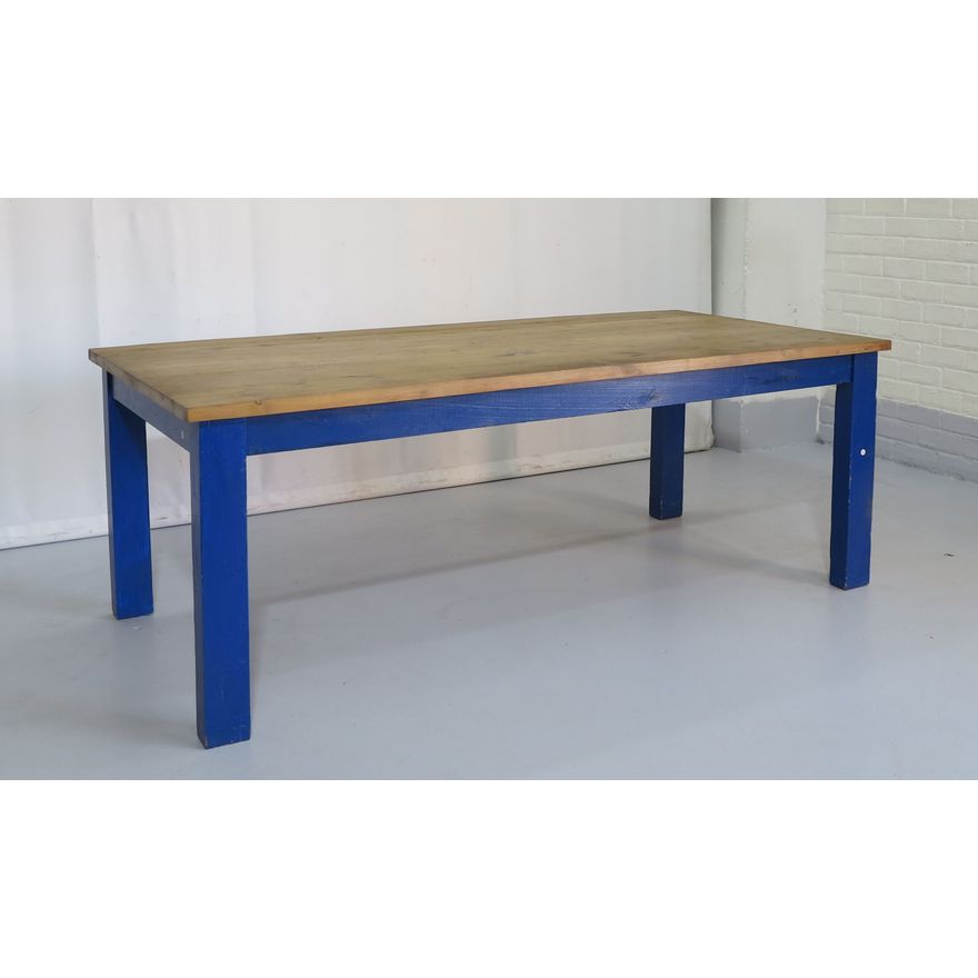 PAINTED PINE DINING TABLE