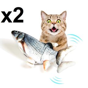 (2) CRAZY 30 CM CAT FISH TOY USB RANDOM STYLE 412CT