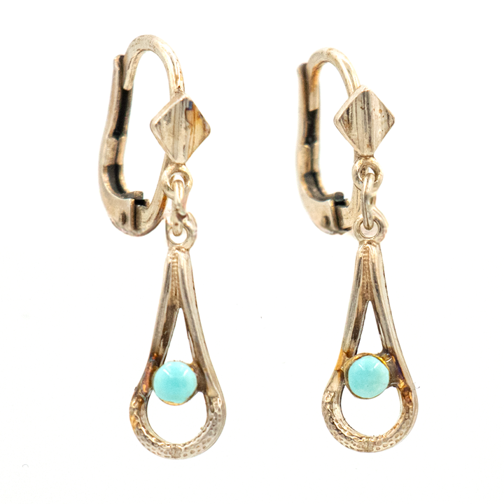 Aretes de turquesas