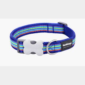Red Dingo Design Collar - Horizontal Stripes Navy - Horizontal Stripes Navy - XS -51719/2510 B2 S3