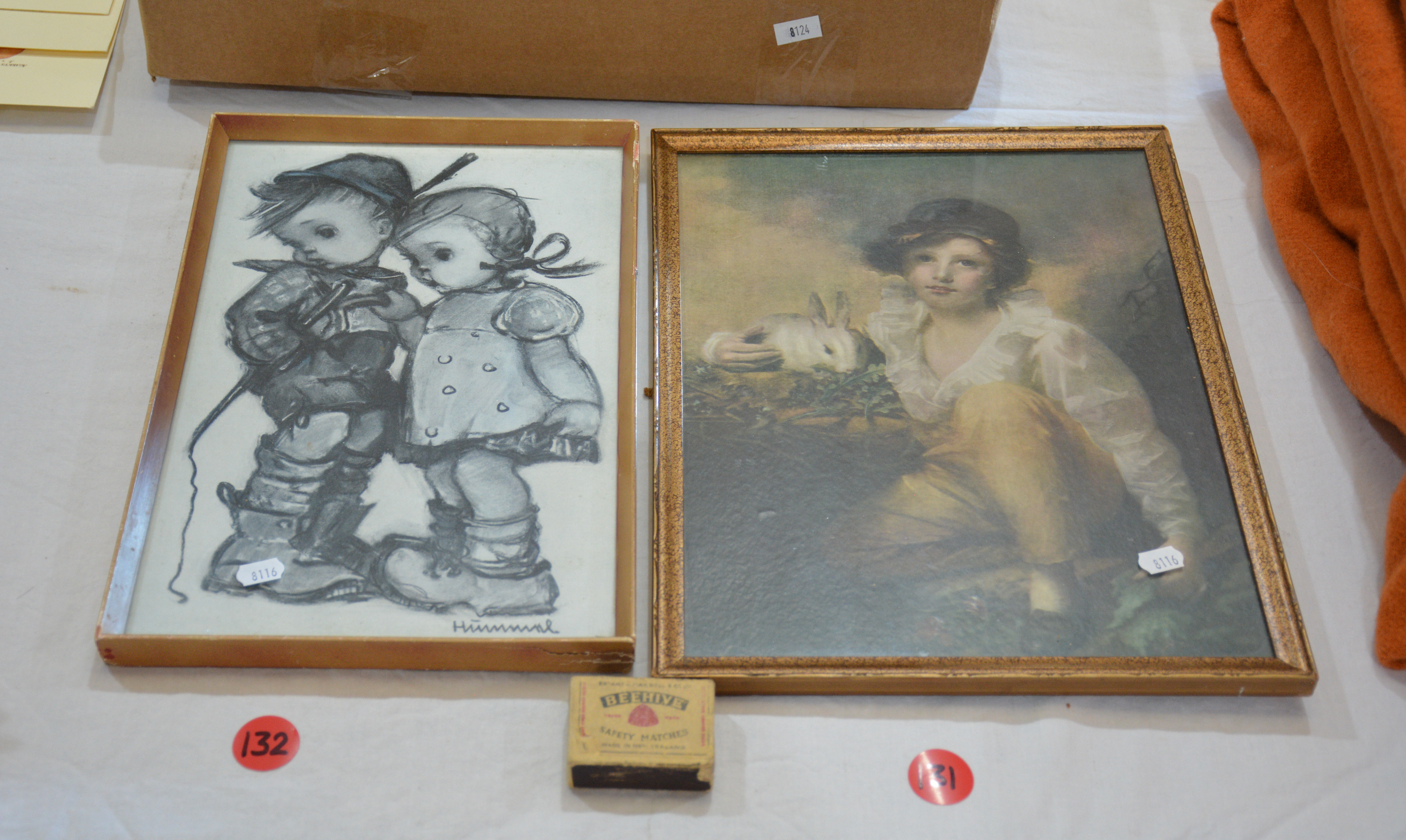 Vintage Framed Prints x 2 — sold at auction in New Zealand for $10